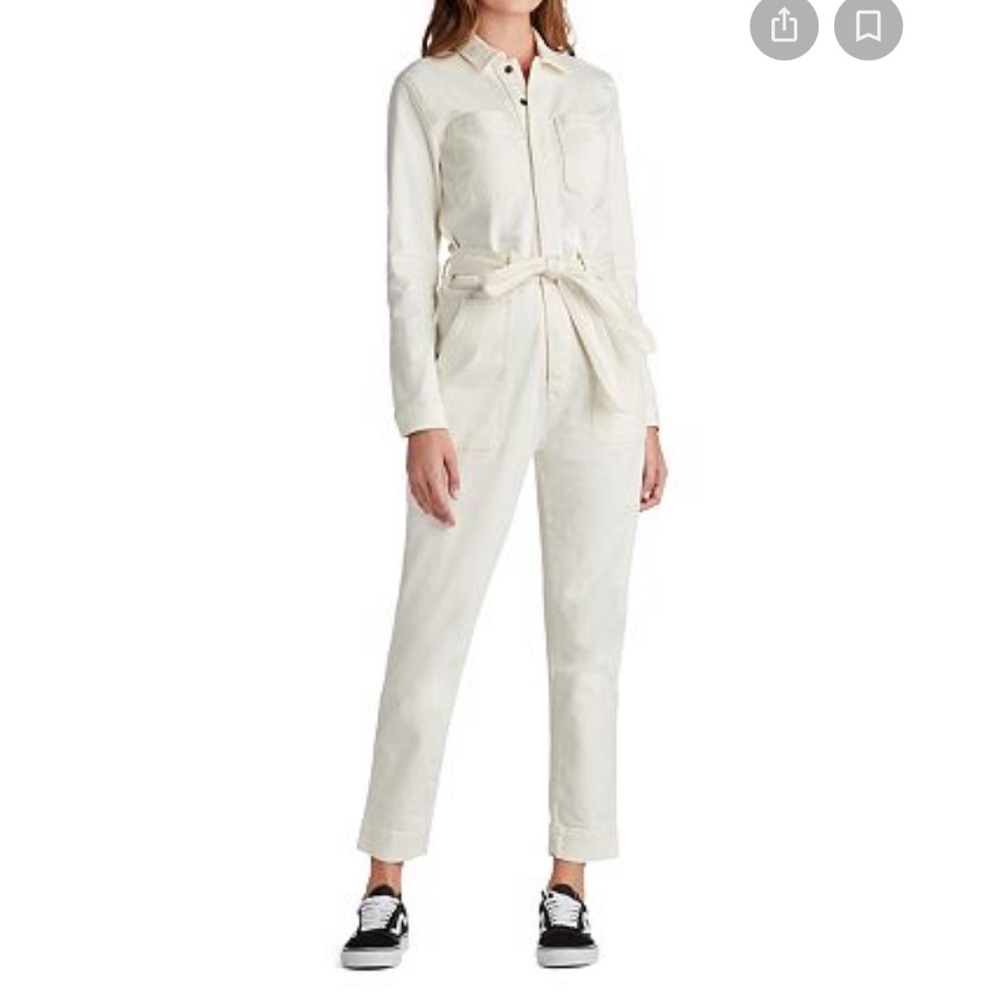 Joe's Jeans
Favorite Daughter for Joe's Sara Denim Jumpsuit in Milk